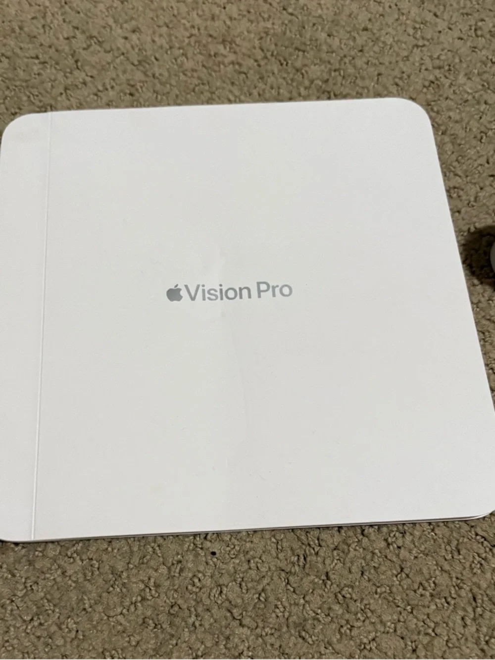 Apple Vision Pro headset in white and black